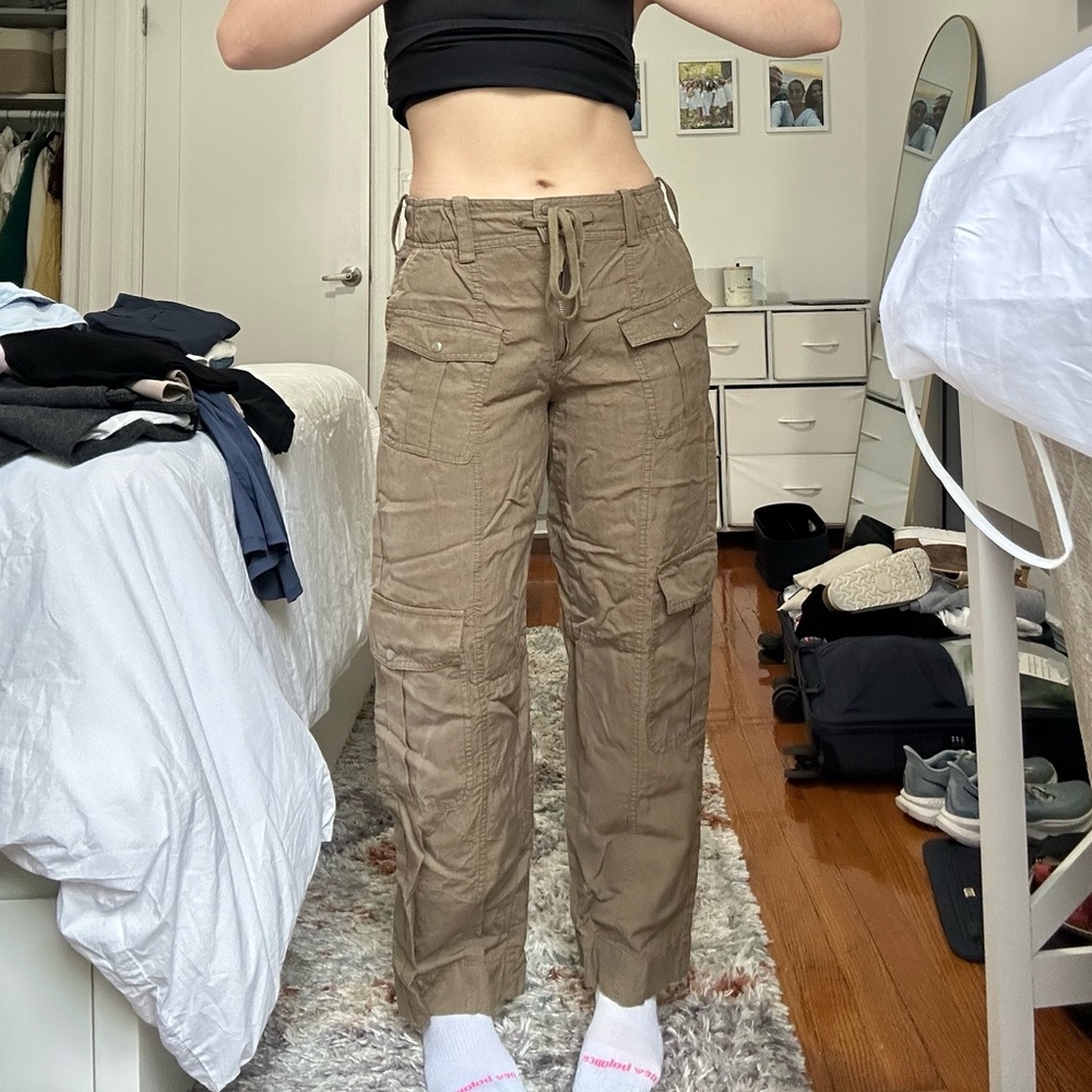 Zara Green Cargo Pants (Size XS)